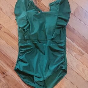 Amazon Women's Green One Piece Swimsuit